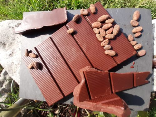 Bloc de chocolat noir Côte d'Ivoire Guémon 63% 1kg – Image 1