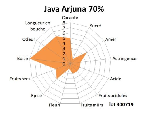 Tablette de chocolat noir Java Arjuna 70% 100g – Image 4