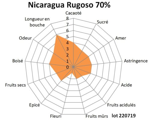Tablette de chocolat noir Nicaragua Rugoso 70% 100g – Image 2