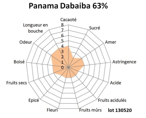 Tablette de chocolat noir Panama Dabaiba 63% BIO 100g – Image 2