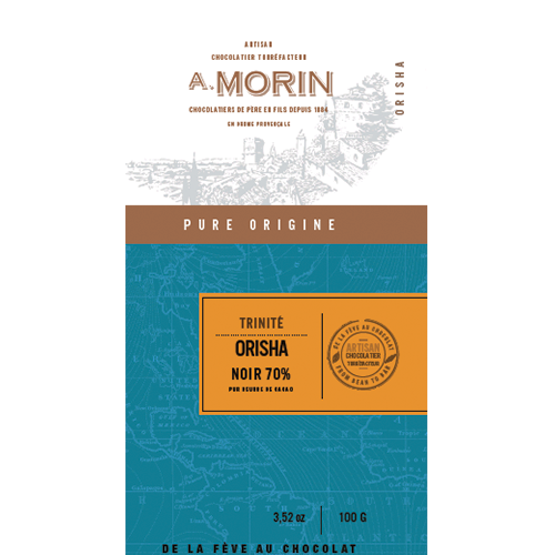 Trinité-Orisha-70%- Tablette de chocolat noir Trinité Orisha 70% 100g – Image 1
