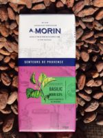 Tablette de chocolat noir à l'huile essentielle Basilic 63% 100g