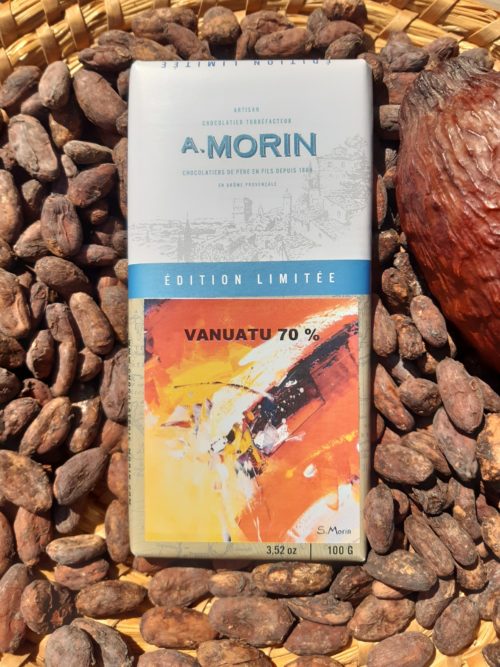 Tablette de chocolat noir Vanuatu 70% 100g – Image 3