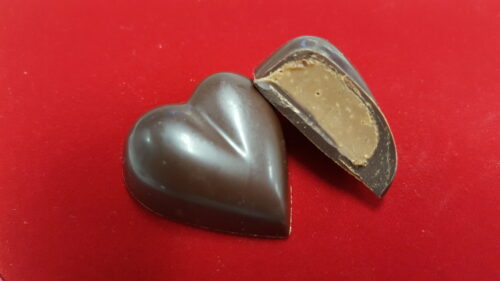 Ecrin mini Cœur éventail avec pralinés cœurs – Image 4