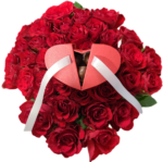 Ecrin mini Cœur éventail avec pralinés cœurs – Image 2